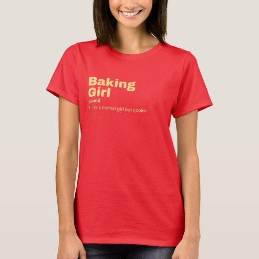 T-shirt Baking Girl (Devant)