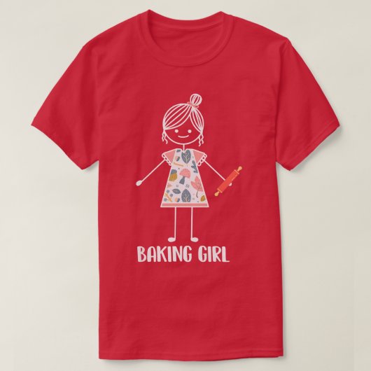 T-shirt Baking Girl Bakery Baker (Design devant)