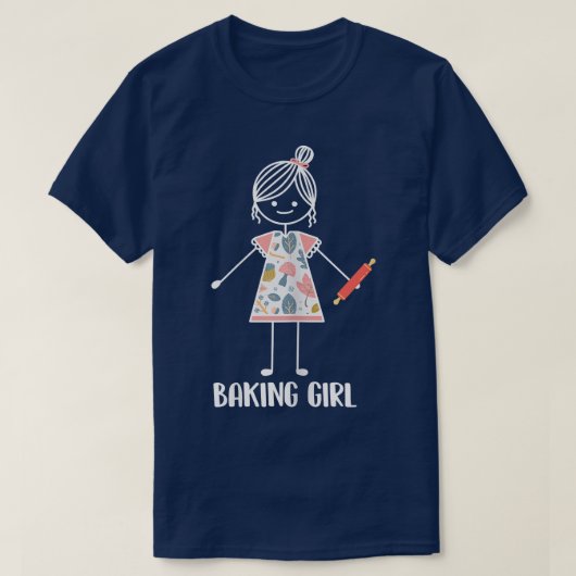 T-shirt Baking Girl - Bakery Baker (Design devant)