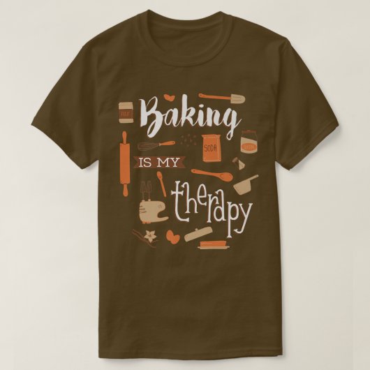 T-shirt Baking is my Therapy (Design devant)