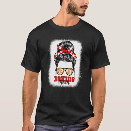 T-shirt Baking Maman Bleached Baker Bake Bakou Hobby Mère (Devant)