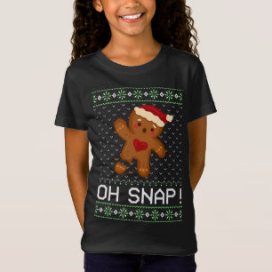 T-Shirt Baking Oh Gingerbread Snap laide Gi de Noël