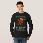 T-shirt Baking Oh Gingerbread Snap laide Gi de Noël (Devant entier)