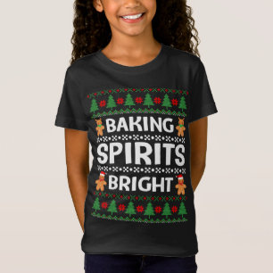 T-Shirt Baking Spirits Bright Funky Noël laid Baker T