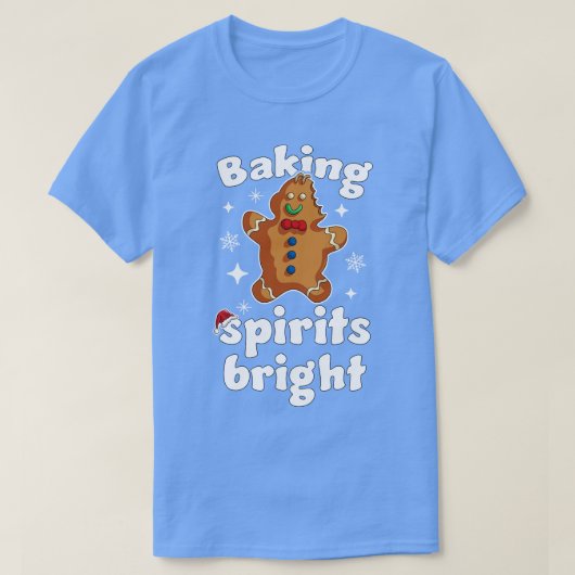 T-shirt Baking Spirits brillant Noël Drôle Baker Pajama (Design devant)