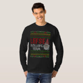 T-shirt Baking Tomte Gnome Xmas Lefse Rollse Team Ugly Ch (Devant entier)