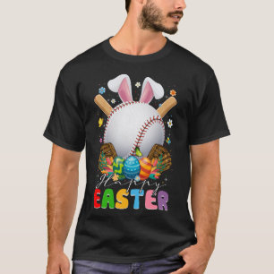 T-shirt Bal de baseball et chauves-souris Bunny Oreilles d