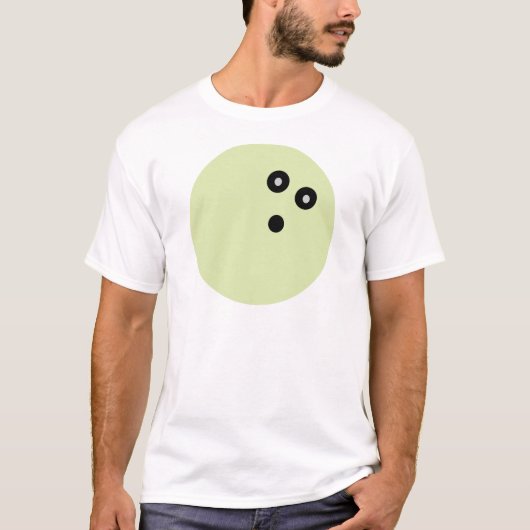 T-shirt Bal de Bowling vert (Devant)