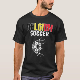 T-shirt Bal De Football Belge En Net Football Belge Suppo