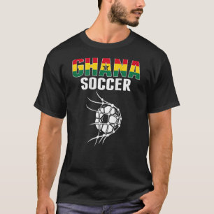 T-shirt Bal De Football Ghana En Net But Football Ghanéen 
