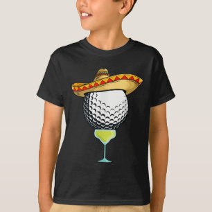 T-shirt Bal De Golf Cinco De Mayo Avec Sombrero Et Margari