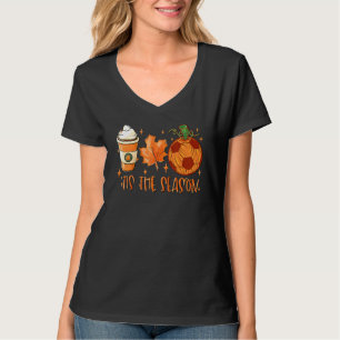 T-shirt Bal De Soccer citrouille Épice C'Est La Saison Chu