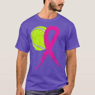 T-shirt Bal De Tennis Rétro Avec Ribbon Rose Warriers Tenn