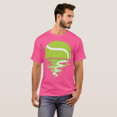 T-shirt Bal de tennis Sunset (Devant entier)