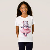 T-Shirt Bal hippo de danse (Devant entier)