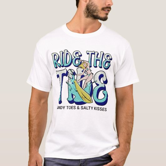 T-shirt Balade à marée Surf (Devant)