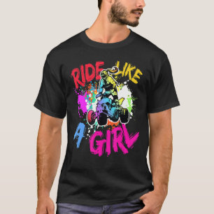 T-shirt Balade Comme Une Fille Atv Quad Bike Girl