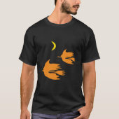 T-shirt Balade nocturne - Halloween Witch Image. (Devant)