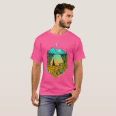 T-shirt Balade Plus Randonnée Camping Tente Magique Camp (Devant entier)