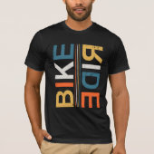 T-shirt Balade vintage à vélo (Devant)