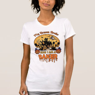 T-shirt Balai Brisé Pâtissier Halloween Sorcière Chef Citr