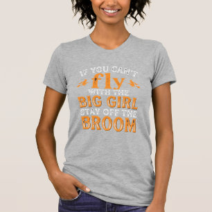T-shirt Balai de Grande Fille Citation de Sorcière d'Hallo