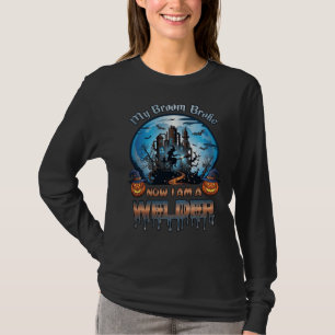 T-shirt Balai Soudure Cassée Sorcière Usine Citrouilles Ha