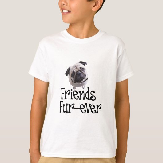 T-shirt Balais "Fourrure-jamais d'amis " (Devant)