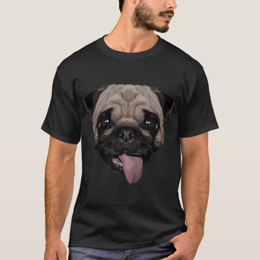 T-shirt Balais low poly. (Devant)
