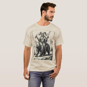 T-shirt Balan, Faucon et Ours (Devant entier)