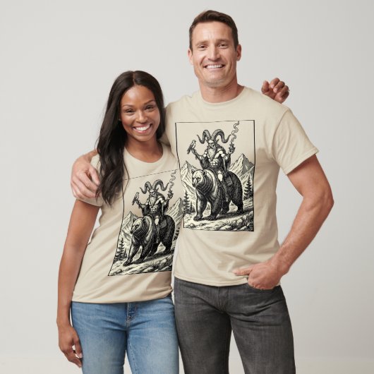 T-shirt Balan, Faucon et Ours (Unisexe)