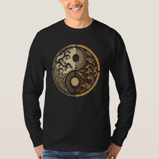 T-shirt Balance and Harmony Yin Yang Symbol Nature (Devant)