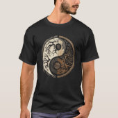 T-shirt Balance and Harmony Yin Yang Symbol Nature Forest (Devant)