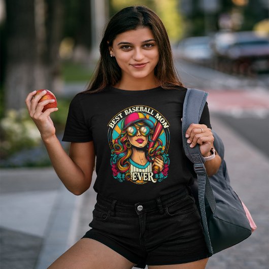 T-shirt Balancer pour les étoiles Best Baseball Maman