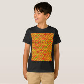 T-shirt Balances orange et verte tombées (Devant entier)