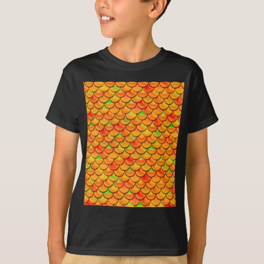 T-shirt Balances orange et verte tombées (Devant)