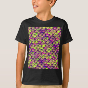 T-shirt Balances violettes et vertes