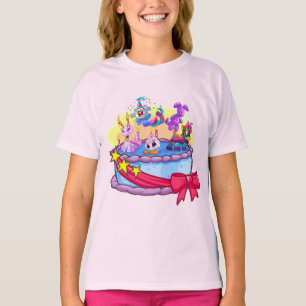 T-shirt Balayage du groupe de gâteaux d'anniversaire