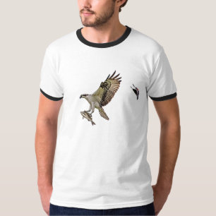 T-shirt Balbuzard chassé par un merle à ailes rouges
