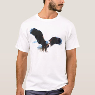 T-shirt Bald American Eagle Landing