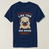 T-shirt Bald Carlin Funny Chien par Tobe Fonseca (Design devant)