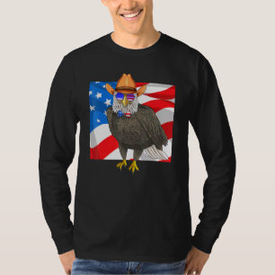 T-shirt Bald Eagle 4 juillet drapeau patriotique américain