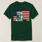 T-shirt Bald Eagle 4 juillet USA Fête de l'Indépendance am (Design devant)