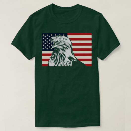 T-shirt Bald Eagle 4 juillet USA Fête de l'Indépendance am (Design devant)
