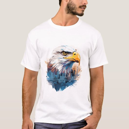T-shirt Bald Eagle Animal Beauté Nature Faune Découverte (Devant)