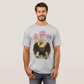 T-shirt Bald Eagle avec Fireworks - USA 250 ans 1776-2026 (Devant entier)