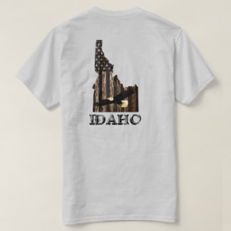 T-SHIRT BALD EAGLE BOIS BRÛLÉ - IDAHO PATRIOT NOIR