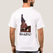T-SHIRT BALD EAGLE BURNT WOOD - IDAHO PATRIOT CLR (Dos)