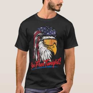T-shirt Bald Eagle Drapeau Américain Vous Libérez Ce Soir 