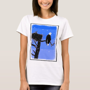 T-shirt Bald Eagle en hiver - Art original de la faune